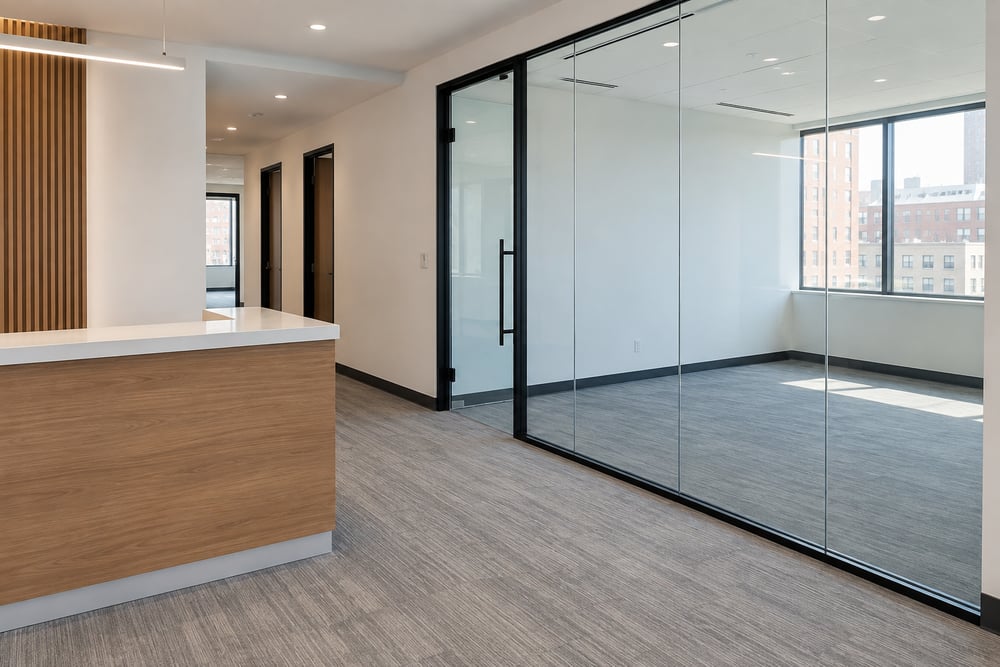 Offices after cleaning — existing finished-room illustration