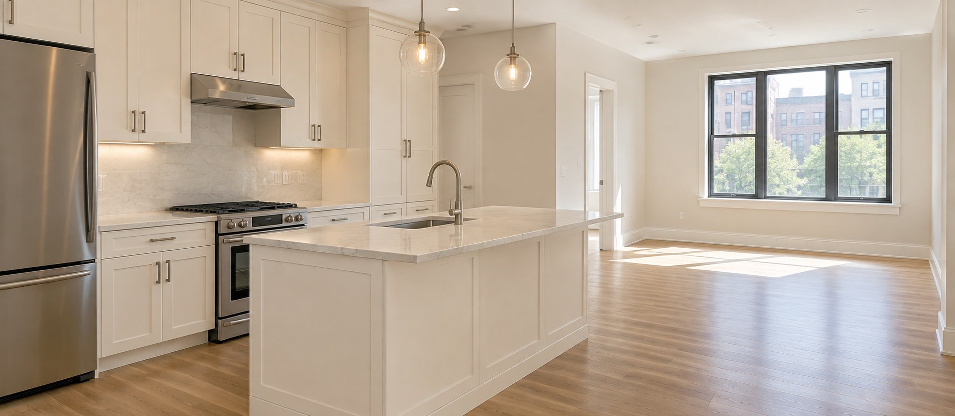 Homes after cleaning — existing finished-room illustration