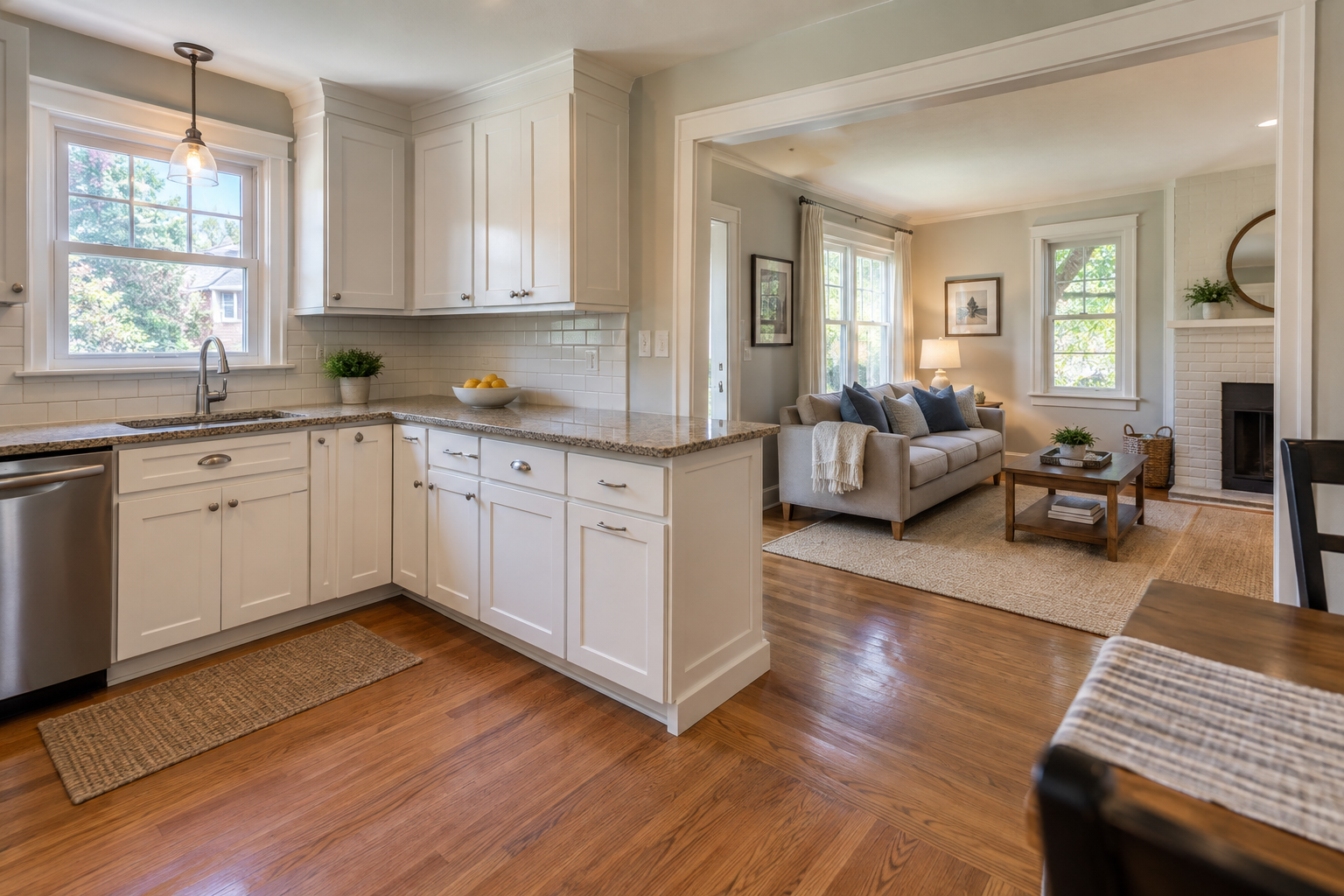 Generic Rockville Centre home interior prepared for listing photography